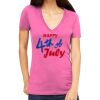 Tultex 214 - Ladies' Slim Fit Fine Jersey V-Neck Thumbnail