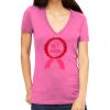 Tultex 214 - Ladies' Slim Fit Fine Jersey V-Neck Thumbnail