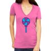 Tultex 214 - Ladies' Slim Fit Fine Jersey V-Neck Thumbnail