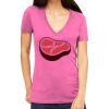 Tultex 214 - Ladies' Slim Fit Fine Jersey V-Neck Thumbnail