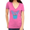 Tultex 214 - Ladies' Slim Fit Fine Jersey V-Neck Thumbnail