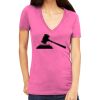 Tultex 214 - Ladies' Slim Fit Fine Jersey V-Neck Thumbnail